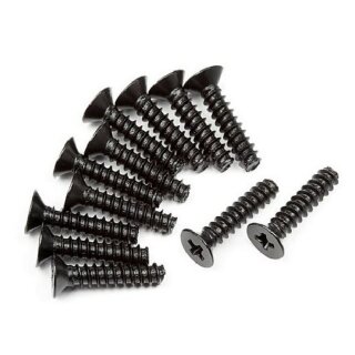 HPI HZ478 TP. Flat Head Screw m2.6x12MM (12stk)
