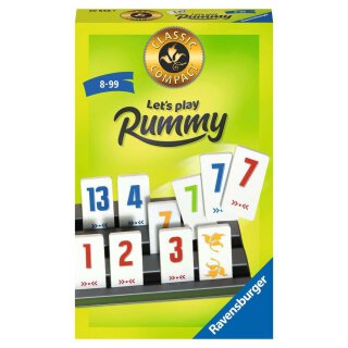 Ravensburger 20848 Classic Compact: Lets play Rummy