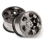 HPI 105801 Warlock-Rad Schwarz Chrome (83X56MM/2Stk) H105801