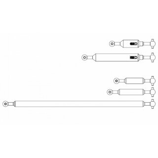 Carson 907642 1:14 Antriebswellen-Set (4)8x8 Aro.Ausg  500907642