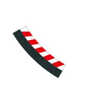 Carrera 20020592 Innenrandstreifen für Kurve 3/30° (6), Endstücke (2)