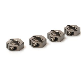 LRP 122561 Aluminium Radmitnehmer dunkel grau Titanium (4Stk.)