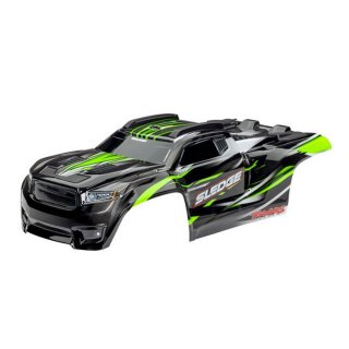 Traxxas 9511G Karo SledgeT grün / mit Aufkleberbogen & montierten Clipless