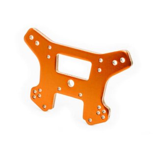 Traxxas 9539T Dämpferbrücke vorn 6061-T6 Alu orange eloxiert