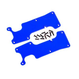 Traxxas 9634X Querlenker-Abdeckung blau hinten l/r + Schrauben