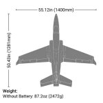E-Flite EFL17750 Viper 90mm EDF Jet BNF Basic with AS3X and SAFE Select
