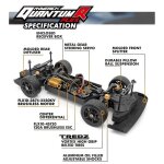 Maverick MV150311 QuantumR Flux 4S 2,4GHz 1:8 brushless 4WD Muscle Car Grey