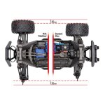 Dusty Motors Shroud Traxxas WideMaxx TRX89086-4 Dreck-Schutz rot