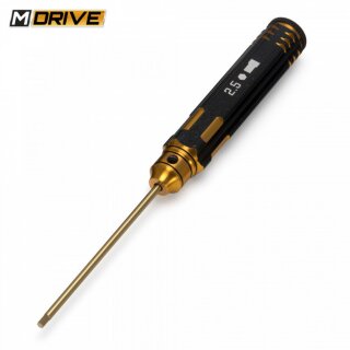 M-Drive MD21025 Pro TiN Innensechskantschlüssel, gerade, 2,5 mm