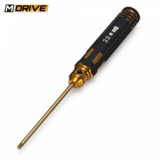 M-Drive MD21030 Pro TiN Innensechskantschlüssel gerade 3,0 mm