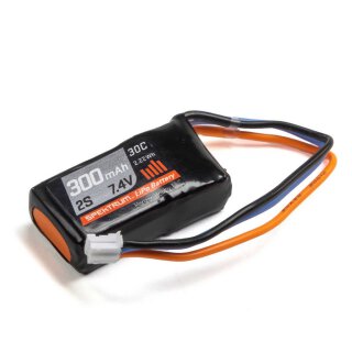 Spektrum SPMX3002S30 300mAh 2S 7,4V 30C LiPo Battery; PH Connector