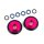 Traxxas 9461P Wheelie-Bar-Räder 6061-T6 Alu pink eloxiert +KT