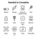 Losi TLR04012 8IGHT-X/E 2.0 Combo Race Kit:1/8 4WD Nit/El Buggy