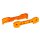 Traxxas 9527T Tie-Bars vorn 6061-T6 Alu orange eloxiert