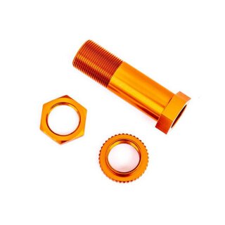 Traxxas 9545T Servo-Saver-Steher + Mutter Alu orange eloxiert