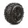 LOUISE LOUT3350B X-MALLET Sport-Reifen Felge schwarz (2) 24mm TRAXXAS X-MAXX