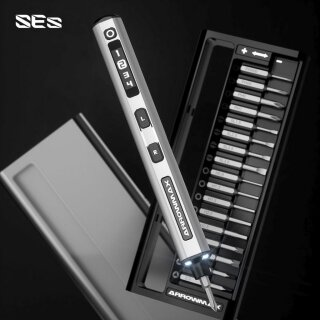 Arrowmax AM-199912G Elektroschraubendreher mit Alu-Koffer Space Grau