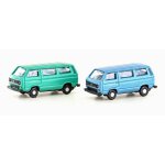 Lemke VW T3 2er Set Bus grün+blau (Metallic Serie)...