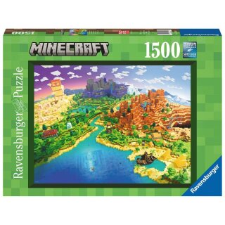 Ravensburger 17189 Puzzle World of Minecraft Teileanzahl: 1500
