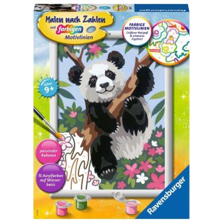 Ravensburger 20161 Malen nach Zahlen Süße Pandabär