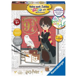 Ravensburger 20163 Malen nach Zahlen Abfahrt nach Hogwarts
