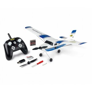 Carson 505034 RC Sportflugzeug 2,4GHz 100% RTR blau 500505034 Inkl Akku + Lader