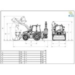 Thicon 1:14 Baggerlader BL71 Aufgebaut Lackiert ge/gr ohne RC ARTR