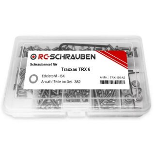 mobo-racing Edelstahl-Schrauben-Set für den Traxxas TRX-6 TRX88096-4
