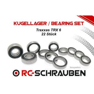 mobo-racing Kugellager Set für den Traxxas TRX 6 2RS Kunststoffdichtung