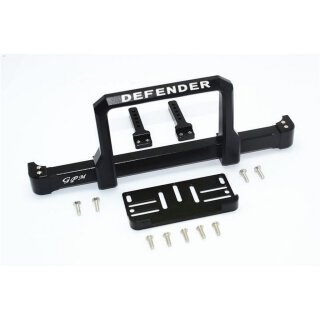 GPM TRX4330FB-BK Aluminium Bumper vorn mit Windenplatte schwarz TRX4 Defender