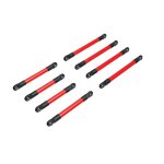 Traxxax 9749-RED Suspension-Link Set komplett rot, Alu...