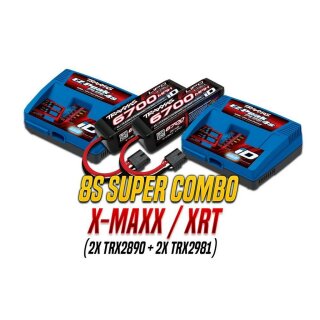 Traxxas 2998GX2 8S Super Combo X-MAXX/XRT (2X TRX2890+2X TRX2981)