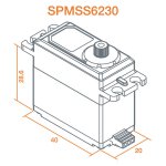 Spektrum S6230 Standard Digital High Torque Metal Gear Surface Servo SPMSS6230