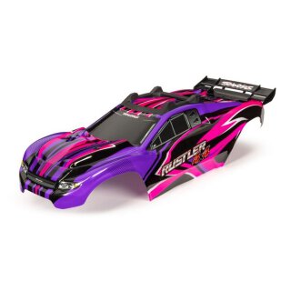 Traxxas 6734P Karo Rustler 4X4 pink/violett kpl. lackiert TRX6734P