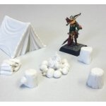 ZITERDES 6079166 Feuerstelle mit Zelt, 6-teilig