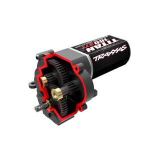 Traxxas 9791R Getriebe u. Motor komplett, kurze Untersetzung