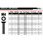 Team Corally C-38506 Shrauben Set M4 Flachkopf 15 größen 265teile
