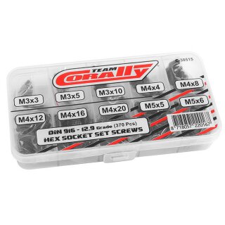 Team Corally C-38515 Shrauben Set M3-4-5 Stellschrauben 10 größen 370 teile