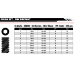 Team Corally C-38515 Shrauben Set M3-4-5 Stellschrauben 10 größen 370 teile