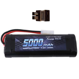 Gens Ace 5000mAh 7,2V NiMH Akku mit Tamiya Anschluss + TRX-Adapter
