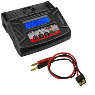 RC Plus RC-CHA-212 Power Plus 80 Watt Ladegerät 1-6S 7A + Traxxas-Ladekabel