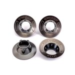 Traxxas 9568A Felgen-Abdeckung satin schwarz chrome (4)...