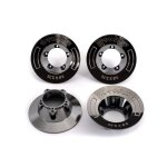 Traxxas 9568T Felgen-Abdeckung schwarz chrome (4)...