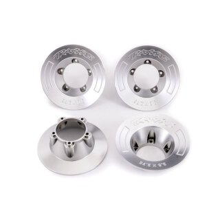 Traxxas 9568X Felgen-Abdeckung satin chrome (4) für 9572 Felgen