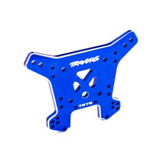 Traxxas 9638 Dämpferbrücke hinten 7075-T6 Alu blau eloxiert