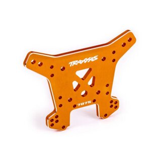 Traxxas 9638T Dämpferbrücke hinten 7075-T6 Alu orange eloxiert
