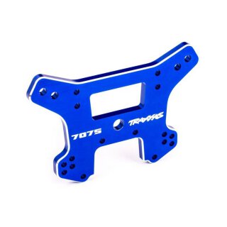 Traxxas 9639 Dämpferbrücke vorn 7075-T6 Alu blau eloxiert