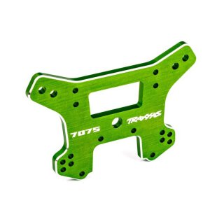 Traxxas 9639G Dämpferbrücke vorn 7075-T6 Alu grün eloxiert
