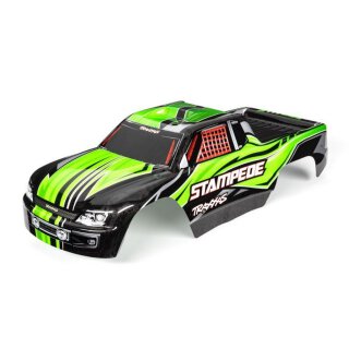 Traxxas 3651G Karo Stampede (passt auch Stampede VXL) grün, kpl. lackiert