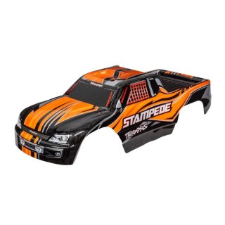 Traxxas 3651T Karo Stampede (passt auch Stampede VXL) orange, kpl. lackiert